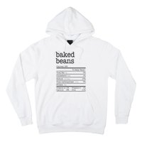 Baked Beans Nutrition Facts Funny Thanksgiving Christmas  Hoodie