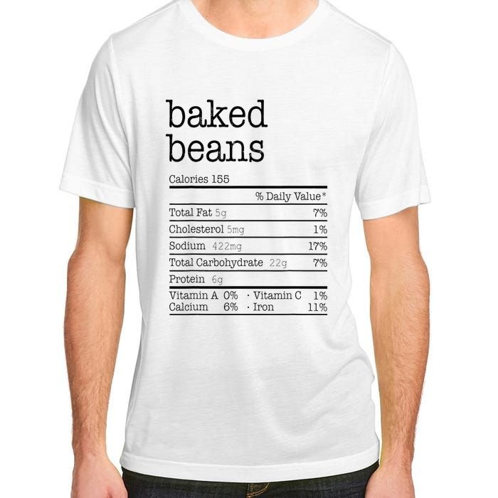 Baked Beans Nutrition Facts Funny Thanksgiving Christmas  Adult ChromaSoft Performance T-Shirt