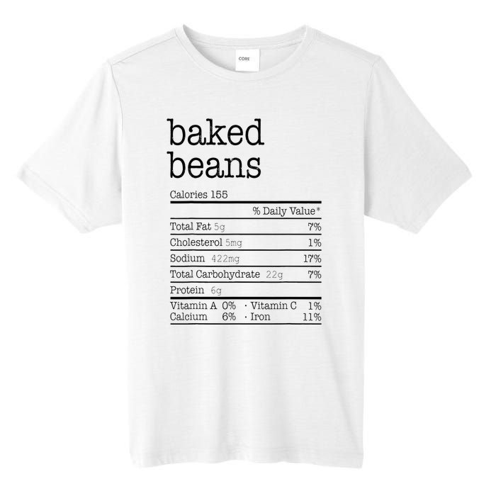 Baked Beans Nutrition Facts Funny Thanksgiving Christmas  Tall Fusion ChromaSoft Performance T-Shirt