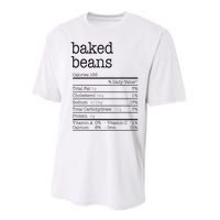 Baked Beans Nutrition Facts Funny Thanksgiving Christmas  Performance Sprint T-Shirt