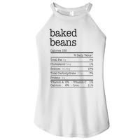 Baked Beans Nutrition Facts Funny Thanksgiving Christmas  Women's Perfect Tri Rocker Tank