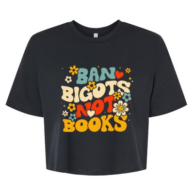 Ban Bigots Not Books Bella+Canvas Jersey Crop Tee