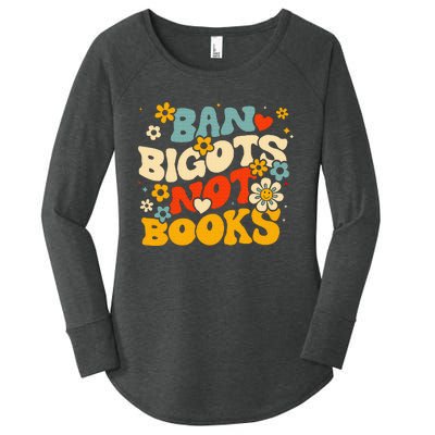 Ban Bigots Not Books Women's Perfect Tri Tunic Long Sleeve Shirt