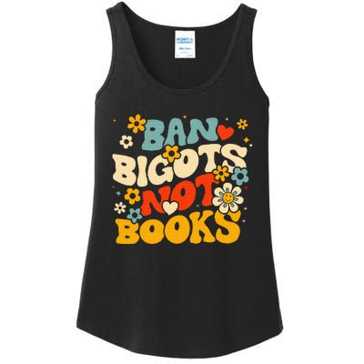 Ban Bigots Not Books Ladies Essential Tank