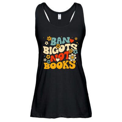 Ban Bigots Not Books Ladies Essential Flowy Tank