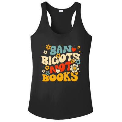 Ban Bigots Not Books Ladies PosiCharge Competitor Racerback Tank