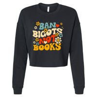 Ban Bigots Not Books Cropped Pullover Crew