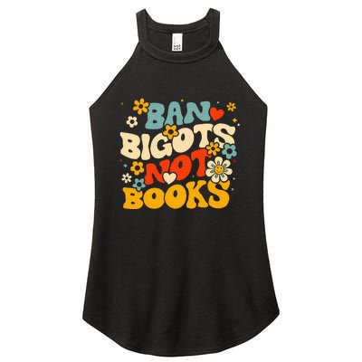 Ban Bigots Not Books Women's Perfect Tri Rocker Tank