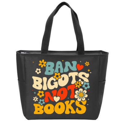 Ban Bigots Not Books Zip Tote Bag