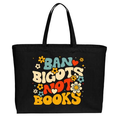 Ban Bigots Not Books Cotton Canvas Jumbo Tote