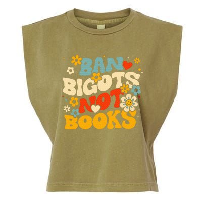 Ban Bigots Not Books Garment-Dyed Women's Muscle Tee