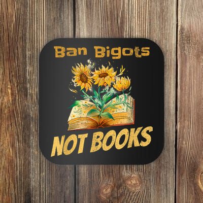 Ban Bigots Not Books | Bookish | Reading Banned Books Retro Coaster