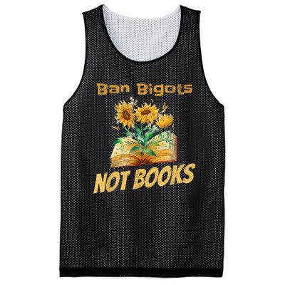 Ban Bigots Not Books | Bookish | Reading Banned Books Retro Mesh Reversible Basketball Jersey Tank