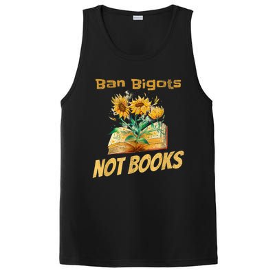 Ban Bigots Not Books | Bookish | Reading Banned Books Retro PosiCharge Competitor Tank