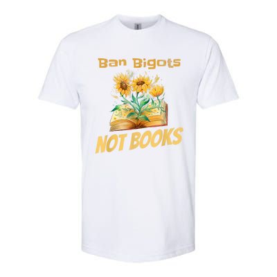 Ban Bigots Not Books | Bookish | Reading Banned Books Retro Softstyle CVC T-Shirt