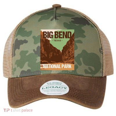 Big Bend National Park Texas Poster Design Legacy Tie Dye Trucker Hat