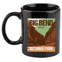 Big Bend National Park Texas Poster Design 11oz C Handle Ceramic Mug