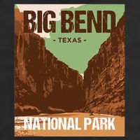 Big Bend National Park Texas Poster Design 11oz C Handle Ceramic Mug