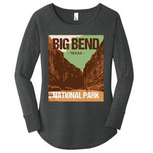 Big Bend National Park Texas Poster Design Women's Perfect Tri Tunic Long Sleeve Shirt