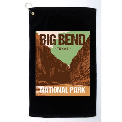 Big Bend National Park Texas Poster Design Golf Towel