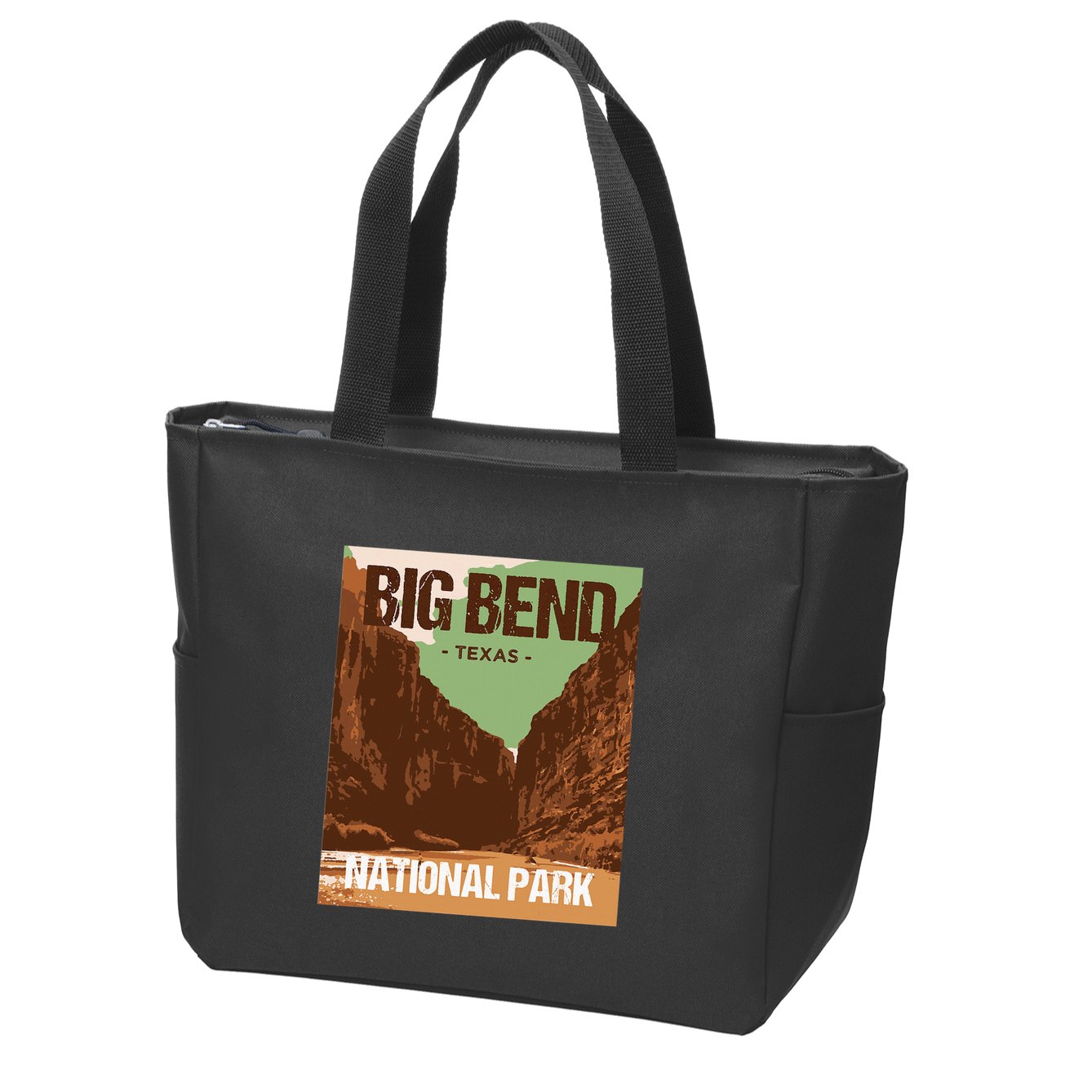 Big Bend National Park Texas Poster Design Zip Tote Bag