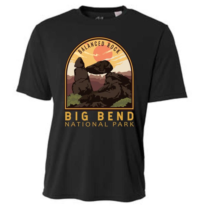 Big Bend National Park Balanced Rock Vintage Emblem Cooling Performance Crew T-Shirt