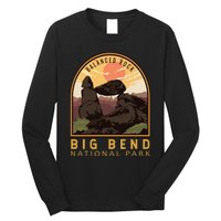 Big Bend National Park Balanced Rock Vintage Emblem Long Sleeve Shirt