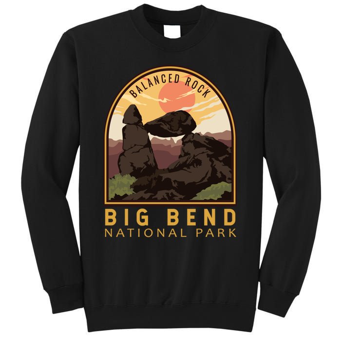 Big Bend National Park Balanced Rock Vintage Emblem Sweatshirt