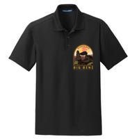 Big Bend National Park Balanced Rock Vintage Emblem Dry Zone Grid Polo