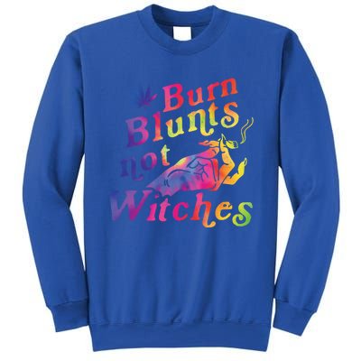 Burn Blunts Not Witches Weed Funny Gift Sweatshirt