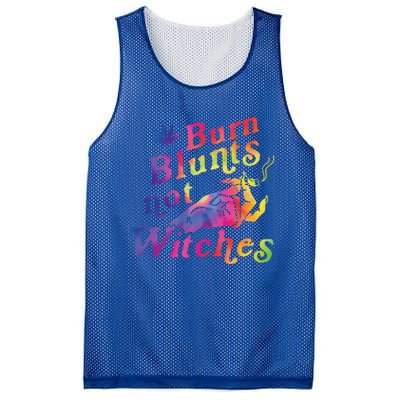 Burn Blunts Not Witches Weed Funny Gift Mesh Reversible Basketball Jersey Tank