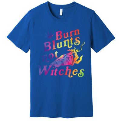 Burn Blunts Not Witches Weed Funny Gift Premium T-Shirt