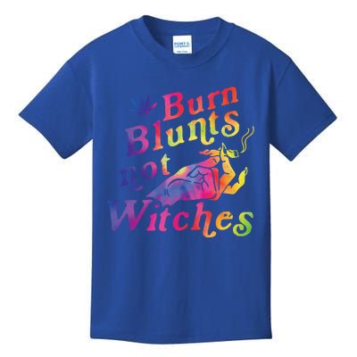 Burn Blunts Not Witches Weed Funny Gift Kids T-Shirt