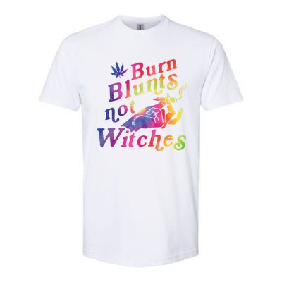 Burn Blunts Not Witches Weed Funny Gift Softstyle CVC T-Shirt