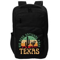 Big Bend National Park Texas Desert Hiking Retro Sunset Impact Tech Backpack
