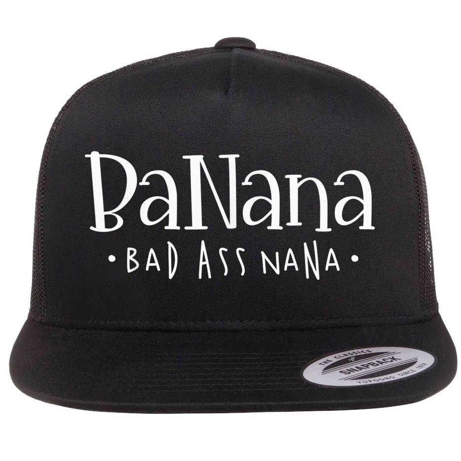 Banana Badass Nana Grammy Grandma Graphic Tee Gift, Mother's Day Flat Bill Trucker Hat