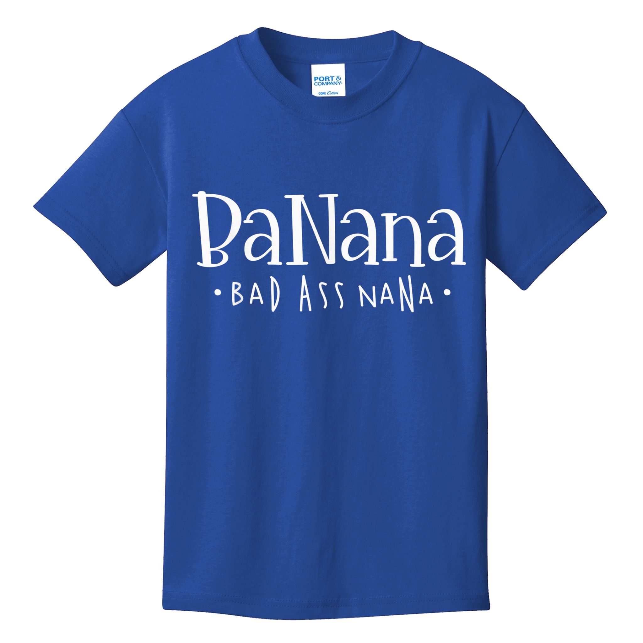 Banana Badass Nana Grammy Grandma Graphic Tee Gift, Mother's Day Kids T-Shirt