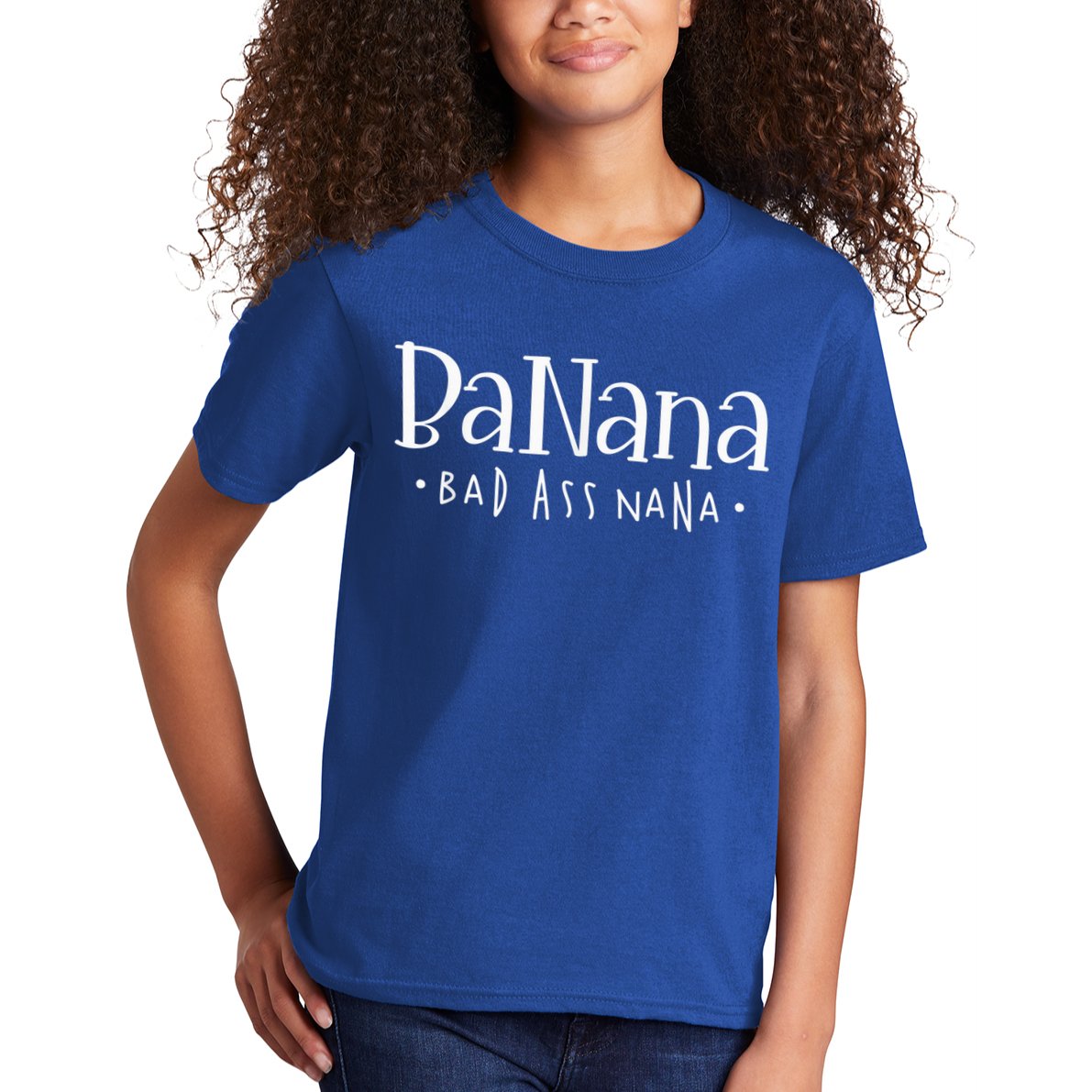 Banana Badass Nana Grammy Grandma Graphic Tee Gift, Mother's Day Kids T-Shirt