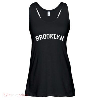 Brooklyn Borough New York College Letters Ladies Essential Flowy Tank