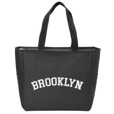 Brooklyn Borough New York College Letters Zip Tote Bag
