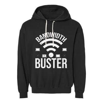 Bandwidth Buster Network Admin Garment-Dyed Fleece Hoodie
