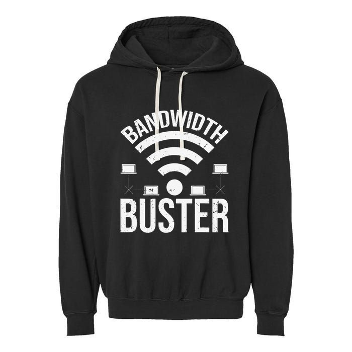 Bandwidth Buster Network Admin Garment-Dyed Fleece Hoodie
