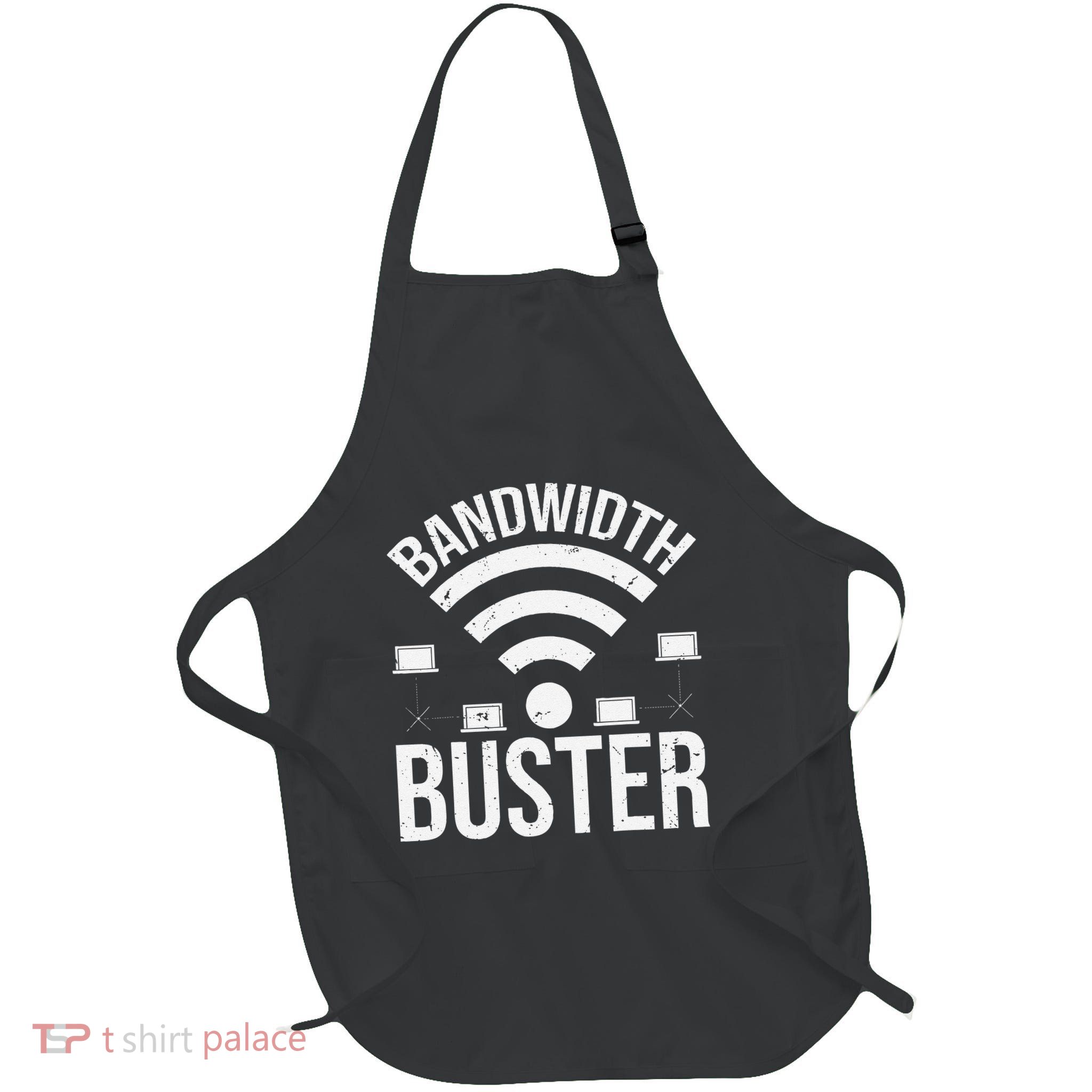 Bandwidth Buster Network Admin Full-Length Apron With Pockets