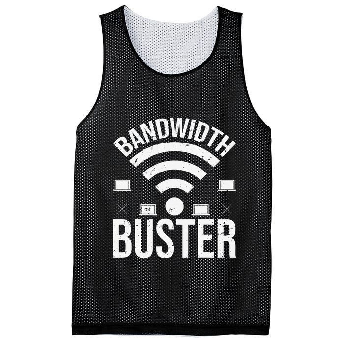 Bandwidth Buster Network Admin Mesh Reversible Basketball Jersey Tank