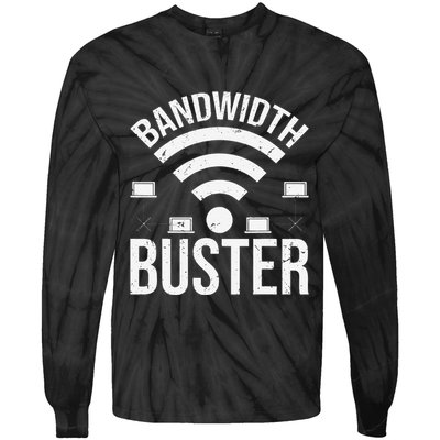 Bandwidth Buster Network Admin Tie-Dye Long Sleeve Shirt