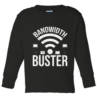 Bandwidth Buster Network Admin Toddler Long Sleeve Shirt