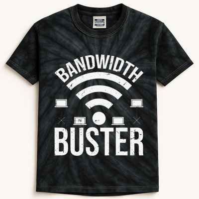 Bandwidth Buster Network Admin Kids Tie-Dye T-Shirt