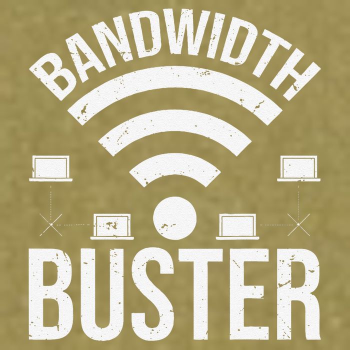Bandwidth Buster Network Admin Garment-Dyed Women's Muscle Tee