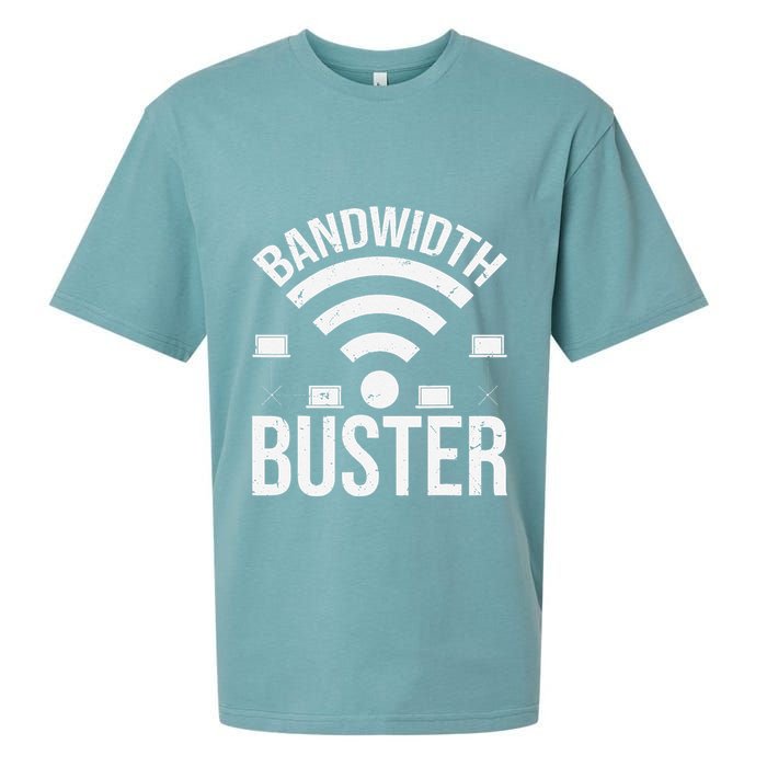 Bandwidth Buster Network Admin Sueded Cloud Jersey T-Shirt