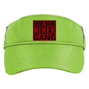 Bang Bang Niner Gang Football San Francisco Sports Adult Drive Performance Visor